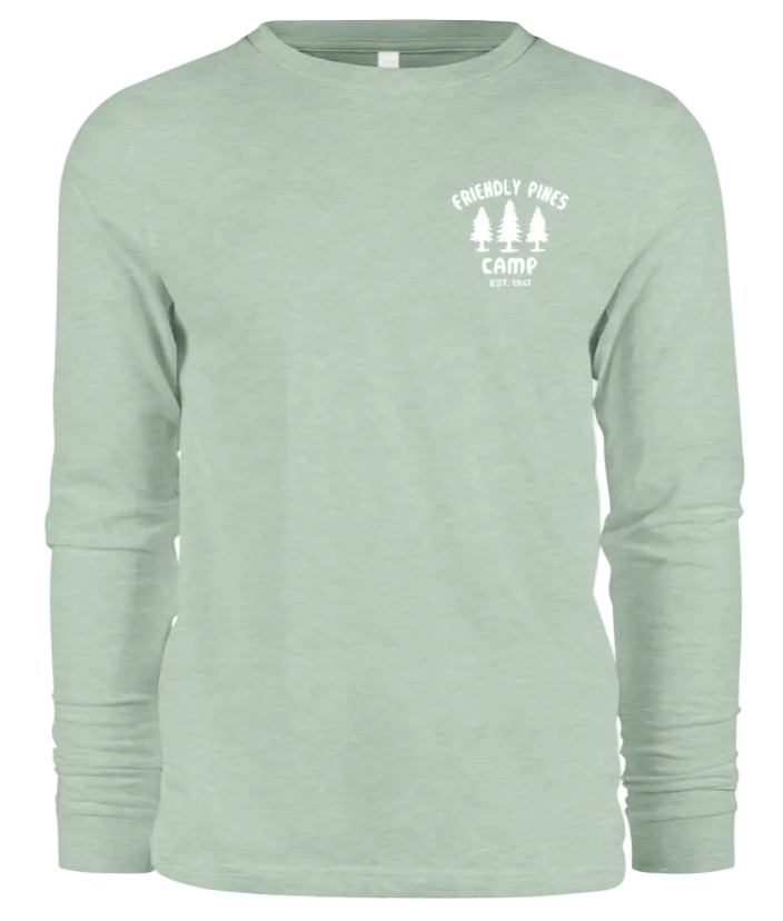 CLEARANCE - Heather Dusty Blue Long Sleeve Shirt